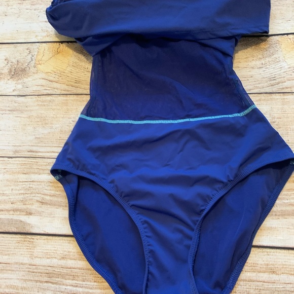 Spanx Love Your Assets Blue Swim Dress M - Picture 5 of 11